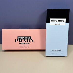 Prada and Miu Miu Perfume Samples